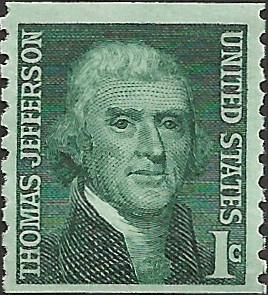 # 1299 MINT NEVER HINGED THOMAS JEFFERSON