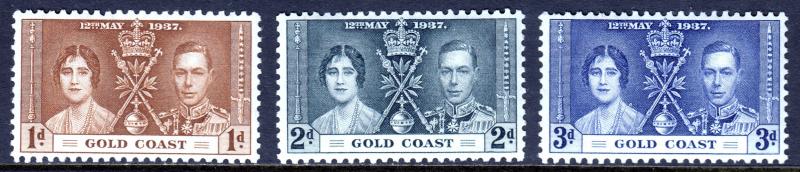 Gold Coast - Scott #112-114 - MH - SCV $3.10