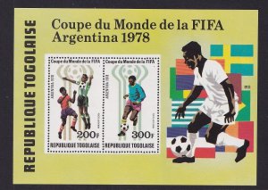 Togo   #C348-C349a  MNH  1978  sheet soccer Argentina `78