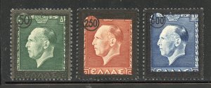 Greece # 498-500, Mint Hinge.