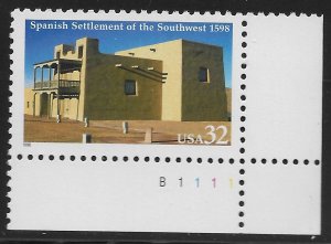 US #3220 32c La Mision de San Miguel de San Gabriel, Espanola NM ~ MNH