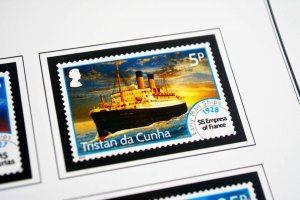 COLOR PRINTED TRISTAN DA CUNHA 2011-2020 STAMP ALBUM PAGES (45 illustr. pages)