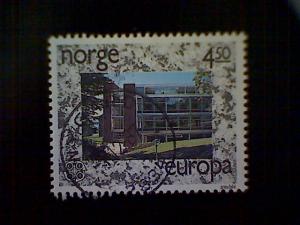 Norway, Scott #906, used (o), 1987, Europa, Glass and Stone Building, 4.50k