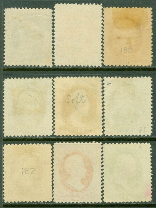 EDW1949SELL : USA 1879 Scott #182-90 Used. Light cancels. Nice set. Catalog $262