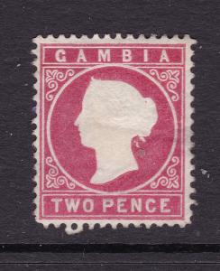 Gambia a MH 2d QV embossed head