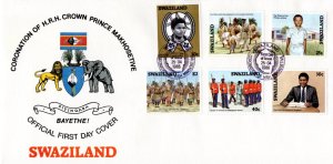 Swaziland - 1986 Coronation of King Mswati III FDC