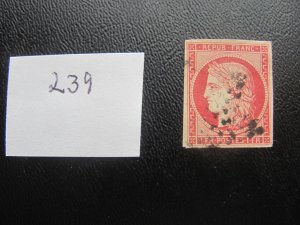 FRANCE 1850 USED SC 9 SINGLE XF $360 (239) NEW COLLECTION