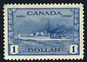 Canada #249-262 Cat$126.90, 1942-43 War Effort, 1c-$1, missing 3c value, most...