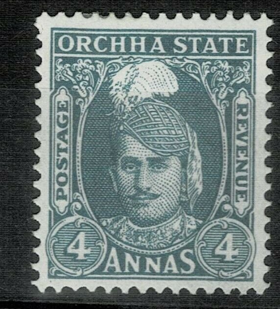 India  orcha  State sg no 40 fine mint  cv 12.00 gbp 