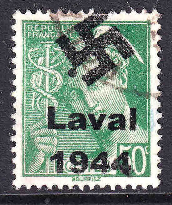 FRANCE 365 LAVAL OVERPRINT CDS VF/XF SOUND