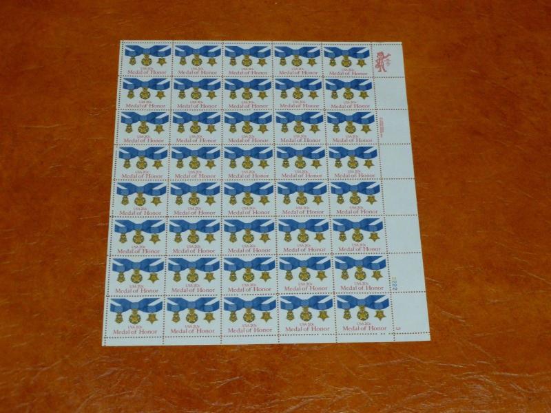 United States Scott 2045 the Medal of Honor sheet of 50 Mint
