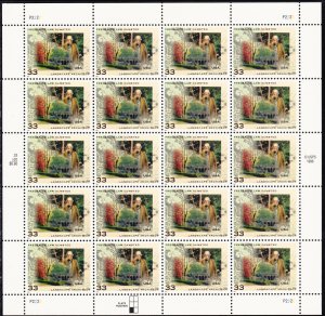 3338 Sheet of 20, MNH, XF