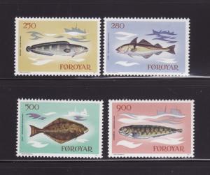 Faroe Islands 97-100 Set MHR Fish (B)