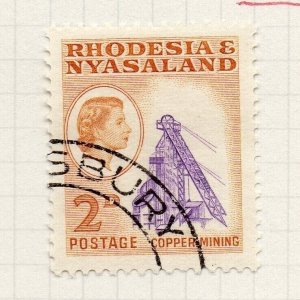 Rhodesia Nyasaland 1959 QEII Early Issue Fine Used 2d. NW-203924