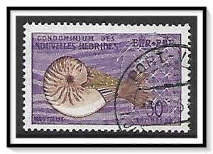 New Hebrides - French #117 Nautilus Shell Used