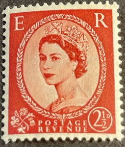 GREAT BRITAIN # 296-MINT/NEVER HINGED--SINGLE--SCARLET--1952