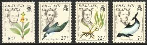 1985 Falkland Islands Naturalist, Endangered Species full set MNH Sc# 433 / 436