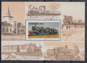 XG-AC722 NAMIBIA - Trains, 1994 Locomotives, Class 24 MNH Sheet