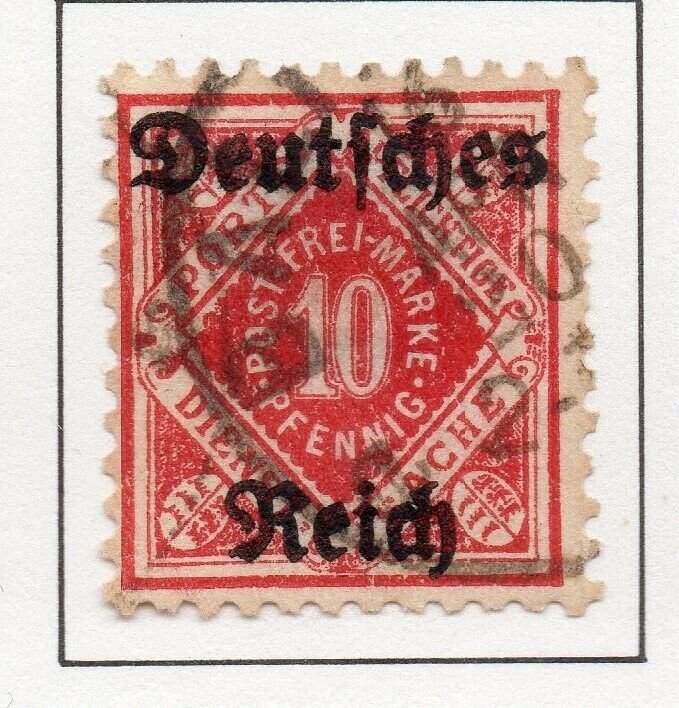 Germany 1920 Early Issue Fine Used 10pf. Optd NW-100742