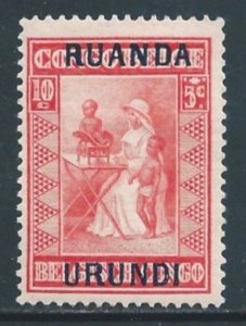 Ruanda-Urundi #B3 MH 10c+5c Bel. Congo Nurse & Baby Issue Ovptd. Ruanda-Urundi