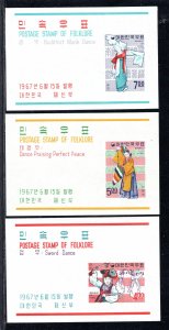 KOREA SC# 555a-57a VF/MNH