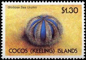 Cocos Islands #237-240, Complete Set(4), 1991, Marine Life, Never Hinged