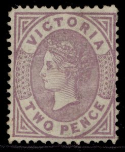 AUSTRALIA - Victoria QV SG178d, 2d dull mauve, M MINT. Cat £600. MIXED PERFS