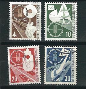 Germany 698-701 Mi DFR 167-70 Used VF 1953 SCV $34.50