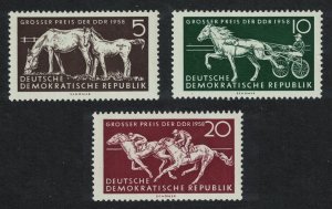 GDR Horse Show 'Grand Prix of the DDR' 3v 1958 MNH SG#E379-E381