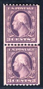 SCOTT #489 MINT LINE PAIR - VF - OGnh - w/PF Certificate  (LB 5/22/23) 