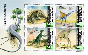 DJIBUTI - 2023 - Dinosaurs - Perf 4v Sheet - Mint Never Hinged