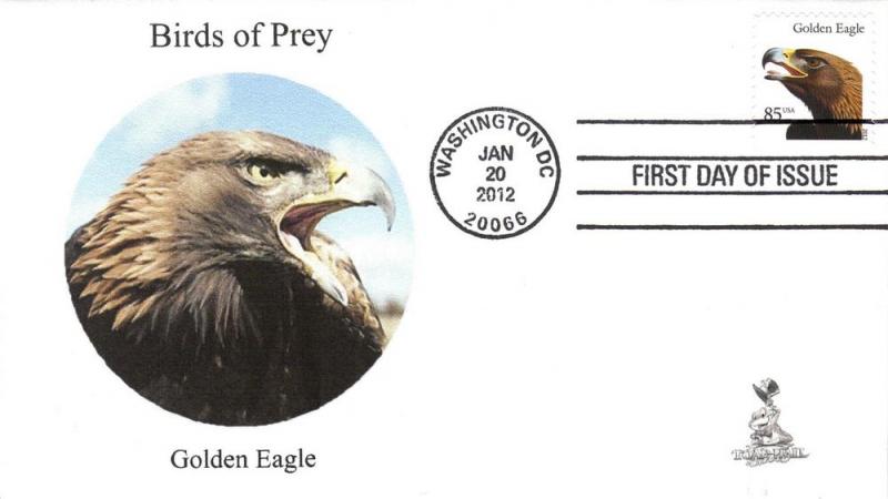 Birds of Prey First Day Cover, w/ 4-bar cancel,  #1 of 6