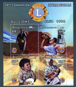 Mali 1996 LIONS CLUB INTERNATIONAL Sheet Perforated Mint (NH)