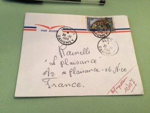 Republique Du Dahomey  to France Airmail stamps Cover Ref 51463 