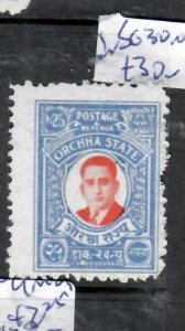 INDIA ORCHHA 25R   SG 30    MNH P0314C H