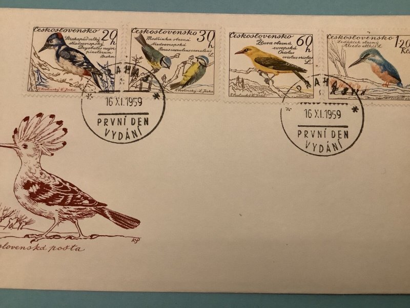 Czechoslovakia 1959 Birds   Stamps Cover R41594 