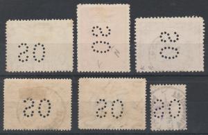 TASMANIA 1904 QV PICTORIAL RANGE TO 1/- PERF OS USED