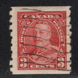 Canada Used Scott 230 Used coil stamp Horizontal Crease