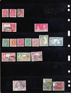 JAMAICA AND MORE 4 STOCK PAGES COLLECTION LOT 82 STAMPS $$$$$$$