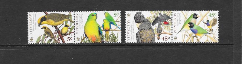 World Wildlife Fund - Birds-Australia #1675-1678  MNH