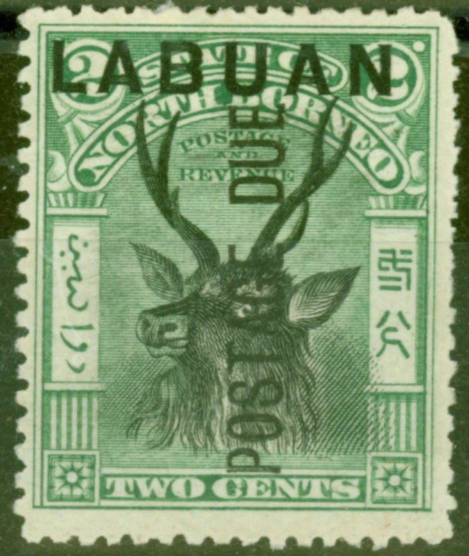 Labuan 1901 2c Black & Green SGD1 Ave Mtd Mint