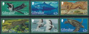 [1167] Gibraltar 2013 Endangered Fauna good Set very fine MNH Stamps