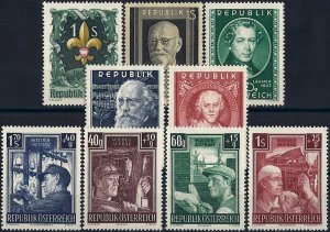 1951 Austria Complete Year set VF/MNH! CAT 135$ only 15% BARGAIN! LOOK!