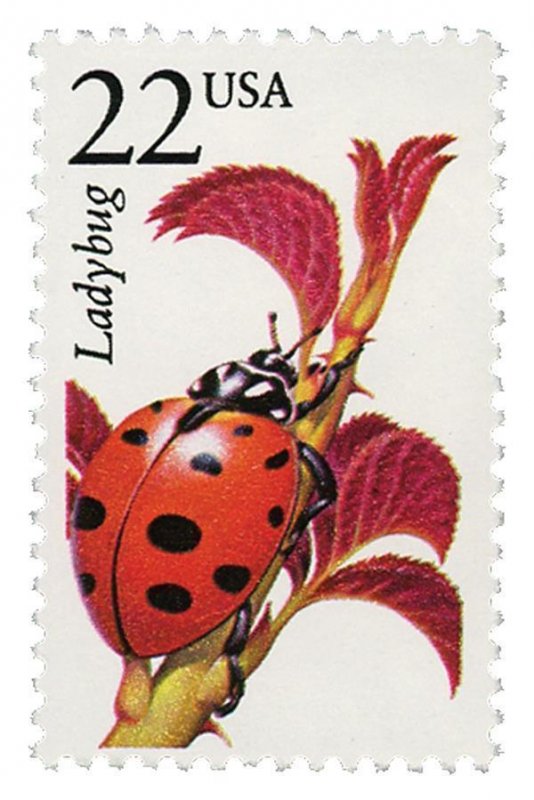 1987 22c Ladybug, North American Wildlife Scott 2315 Mint F/VF NH