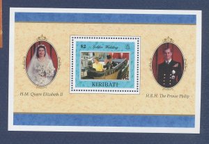 KIRIBATI - Scott 704 - MNH S/S - QEII Golden Wedding Anniversary - 1997