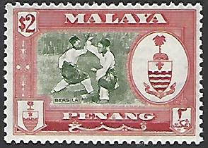 Malaya Penang #65 Mint Hinged Single Stamp cv $8