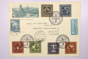 Austria 1937 Better Airmail Cover to Holland / Nice Cachet - L39214