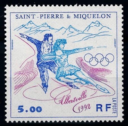 [63263] St. Pierre & Miquelon 1992 Olympic Games Albertville - Skating  MNH