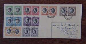South West Africa 1937 Coronation set on First Day Cover