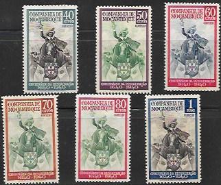Mozambique #202-207  MNH King John IV Issued 1940